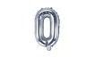 Balloon foil letter "O", 35 cm, silver (NELZE PLNIT HELIEM)