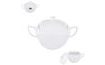 Hosszúkás porcelán leveses tál 3,5 l