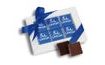 Promotional chocolate set 12x5g (6x5g) with ribbon featuring your design/logo – from 250/500 pcs