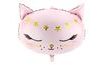 Balloon foil cat 48 x 36cm - pink