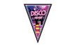 Girlanda vlajky Disco fever - horečka - 80. léta - 300 cm