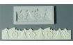 Silicone mould patterned border nautical