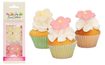 Marzipan Decorations Daisies White/Pink - 12 pcs