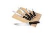 6-Piece Knife Set with Cutting Board - Black Rose Collection
