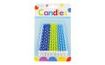 Birthday candles green and blue with polka dots 24 pcs