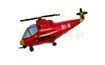 Fólia léggömb Helikopter piros 60 cm