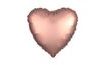Balón foliový 45 cm Srdce růžovo zlaté - Rose gold