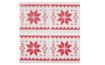 Cukrové čtverečky zimní vzor - norský svetr červený 4 ks