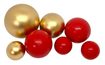 Čokoládové gule zlaté a červené