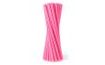 Slamky - slamky jumbo pastelové, ružové, 24 cm x 9 mm, 100 ks