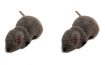 Myška šedá - figurka 5 cm - sada 4 ks