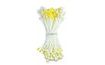 Bibékből kialakulását virágok - fehér és sárga 144 db
