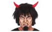 Black Devil Horns Wig with Hair - Saint Nicholas - Christmas