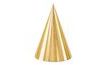 Gold Party Hats - 16 cm - 6 pcs