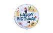 Balón foliový Pirát - Happy Birthday - narozeniny - 45 cm