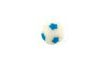 Modrá futbalová lopta z kokosovej hmoty (2 cm)