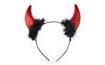 Children's Devil Horns with Feathers - Headband - Christmas