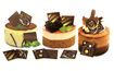 Chocolate printed squares 2.5 x 2.5 cm - 180 pcs