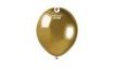 Lesklý zlatý mini balónek - 13 cm - chromovaný - 1ks
