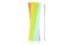 Pastel Plastic Straws - 9 x 240mm - 17pcs (Reusable)