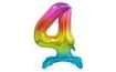 Rainbow foil balloon on base, 74 cm - 4