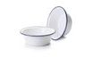 Enameled Bowl 16cm Blue Rim