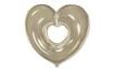 Foil balloon Heart silver 90 cm