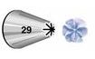 Cukrářská zdobící špička č.29 - řezaná, klopená 6 mm 8 zoubků