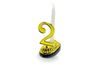 Birthday cake set - digits 2 and candle