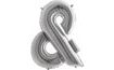 Silver "and" Balloon & Sign - SILVER 102 cm
