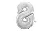 Balloon foil digits silver- SILVER 115 cm - 8