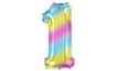 Balón foliový číslice DUHOVÁ 115 cm - 1