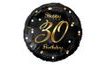 Balón foliový 30 let - Happy birthday - narozeniny - 45 cm