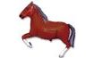 Dark Brown Horse Foil Balloon 107 cm