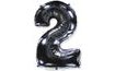 Balón foliový číslice ČERNÁ - BLACK 102 cm - 2
