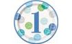 Blue Polka Dot Plates for 1st Birthday - BOY - 22 cm - 8 pcs - Happy Birthday
