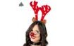 Christmas Headband with Reindeer Antlers and Jingle Bells
