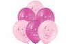 Balónky 4. narodeniny ružový slon 6 ks