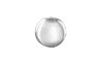 Round foil balloon silver 3D 62 cm