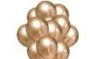 Zlaté chromové balónky 20 ks 30 cm