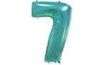 Turquoise Foil Number Balloon (Tiffany) 115 cm - 7