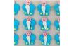 Blue Sugar Butterfly Decorations