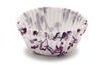 Papírové košíčky na muffiny/cupcake fialové květinky 150 ks (3,5x1,5 cm)