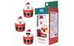 Christmas Cupcake Decorating Set - Emoji Santa (Set of 6)