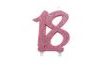 Number 18 Candle – Pink with Glitter, 12.5 cm