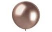 80 cm-es krómozott lufi - fényes rózsaarany (rosegold) 1DB