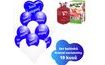Helium set - tmavěmodré balónky KRÁSNÉ NAROZENINY -
