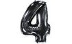 Balón foliový číslice ČERNÁ - BLACK 102 cm - 4