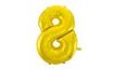 Balloon foil digits gold - Gold 115 cm - 8