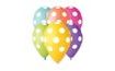 Balónky 30 cm pastelové mix - puntíky 1 ks